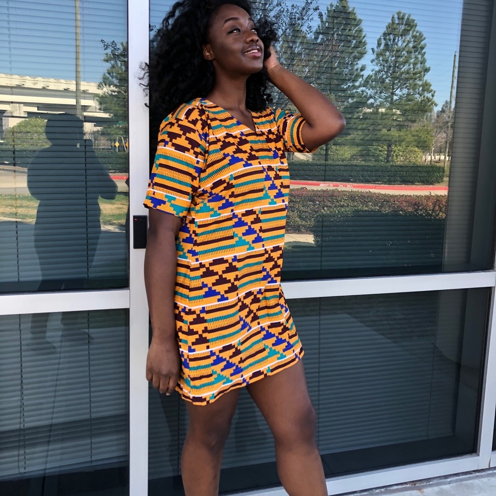 African clothing for women Ankara Kente dress